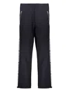 Moschino Track-pants With Side Logo Stripes In Black