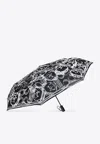 Moschino Signature Bear Open And Close Umbrella In Black