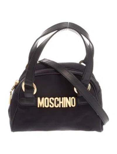 Pre-owned Moschino Signature Redwall Mini Vintage In Black