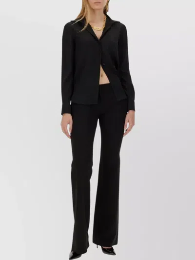Moschino Silk Blend Shirt With Collared Neck