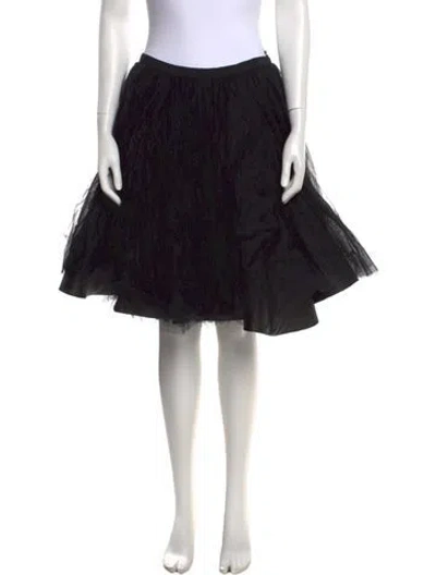 Pre-owned Moschino Silk Mini Skirt In Black