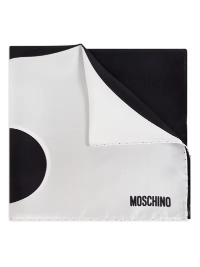 Moschino Silk Scarf In 黑色