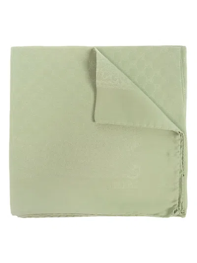 Moschino Silk Scarf In Green