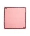 Moschino Silk Scarf With Lace Pattern In Pink