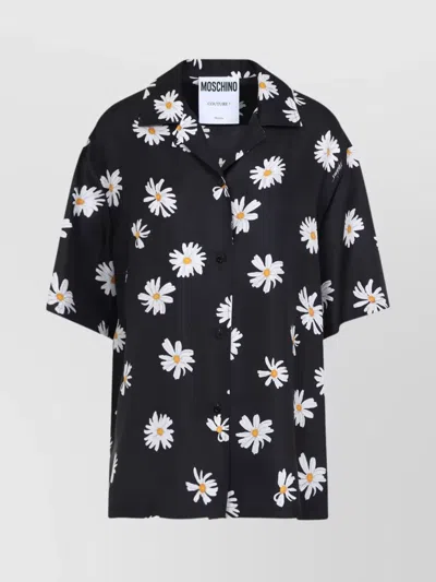 MOSCHINO SILK SHIRT FLORAL PRINT