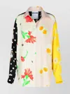 Moschino Oversized Mixed Print French Collar Long Sleeves
