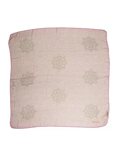 Pre-owned Moschino Silk Vintage Scarf In Pink