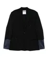 Moschino Single-breasted Blazer In Black