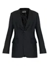 Moschino Tailored Single-breasted Jacket With Notched Lapel In Black