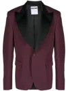 Moschino Single-breasted Blazer In Purple