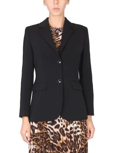 Moschino Single-breasted Jacket In Black