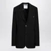 Moschino Single-breasted Buttoned Jacket In Black