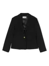 Moschino Heart-button Single-breasted Blazer In Black