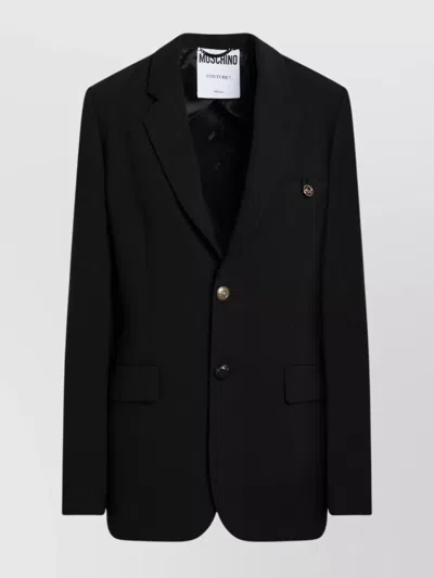 MOSCHINO SINGLE BREASTED JACKET NOTCHED LAPEL