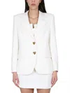 Moschino Single-breasted Jacket In White