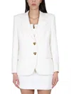 Moschino Single-breasted Jacket In White
