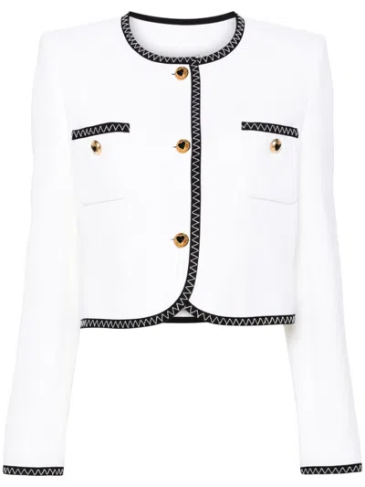 Moschino Single-breasted Jacket In White