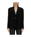Moschino Single-breasted Jacket In Black