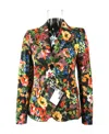 Moschino Single-breasted Suit Jacket In Multicolor