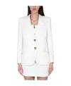 Moschino Single-breasted Jacket In White