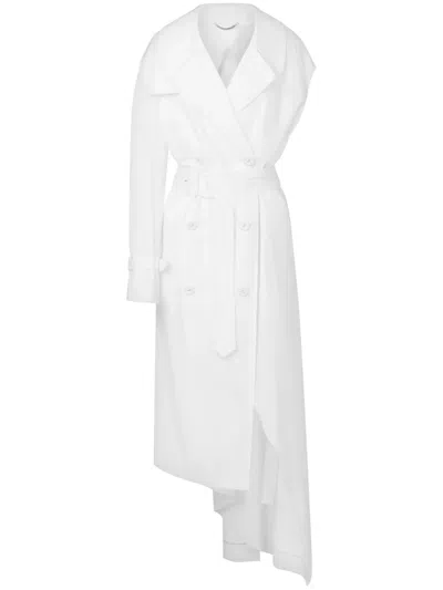MOSCHINO SINGLE-SLEEVE TRENCH COAT