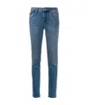 Moschino Skinny Jeans With Low Waist In Blue