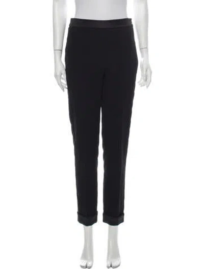 Pre-owned Moschino Skinny Leg Pants In Black