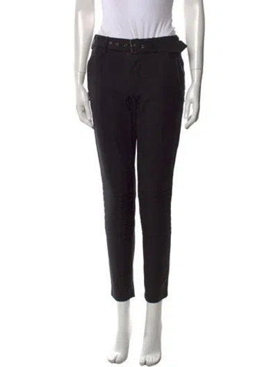 Pre-owned Moschino Skinny Leg Pants In Black