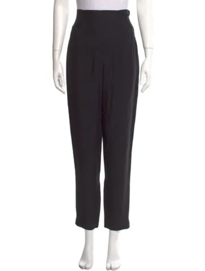 Pre-owned Moschino Skinny Leg Pants In Black