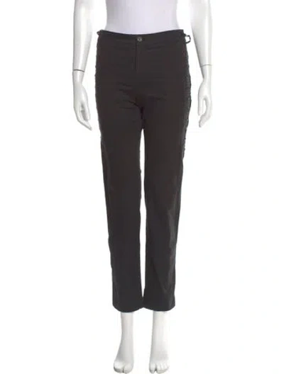 Pre-owned Moschino Skinny Leg Pants In Gray