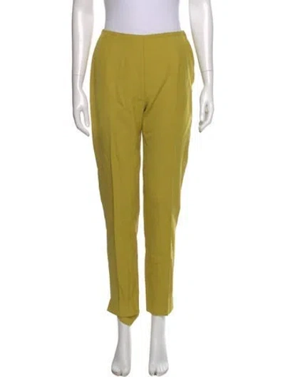 Pre-owned Moschino Skinny Leg Pants In Green