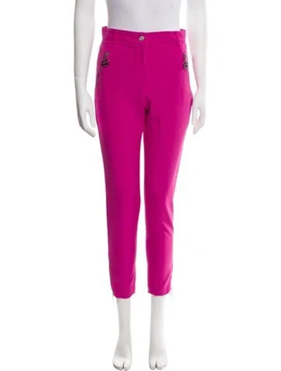 Pre-owned Moschino Skinny Leg Pants In Pink