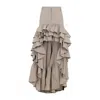 Moschino Skirt With Asymmetrical Ruffled High-low Hem In Beige