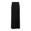 Moschino High-waisted Black Maxi Skirt With Pleated Design In Black