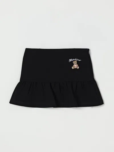 MOSCHINO SKIRT MOSCHINO KIDS COLOR BLACK,H30645002
