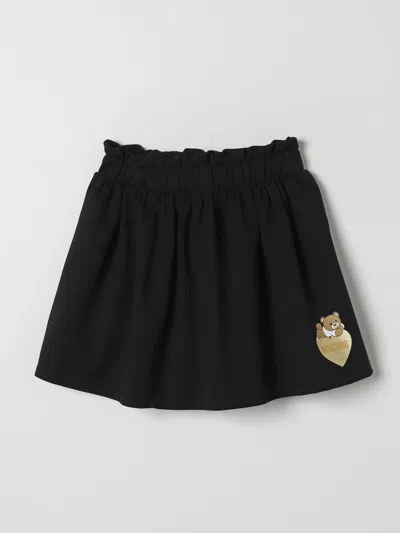 Moschino Skirt  Kids Color Black In Schwarz