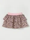 Moschino Pink Skirt For Baby Girl With Teddy Bear In Pink