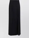 Moschino High-waisted Black Maxi Skirt With Pleated Design In Black