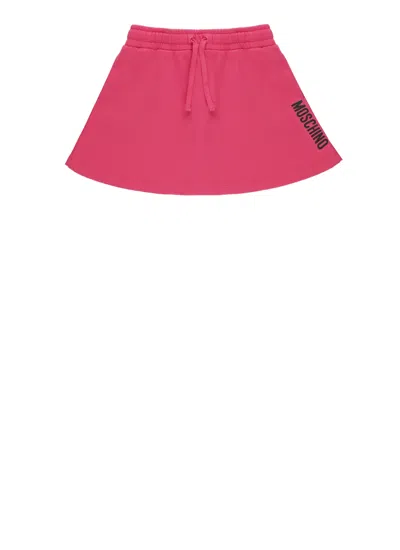 Moschino Kids' Skirt With Logo In Pink