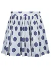Moschino Couture Ballpoint Pen Polka Dots Pleated Skirt