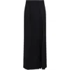 Moschino High-waisted Black Maxi Skirt With Pleated Design In Black