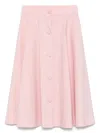 Moschino Knee Length A-line Skirt With High Waist In Pink