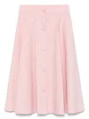Moschino Knee Length A-line Skirt With High Waist In Pink