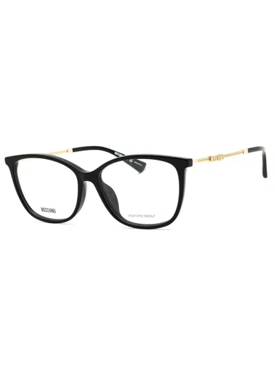 Moschino Sleek Rectangular Women's Eyeglasses In Black