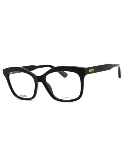 Moschino Sleek Rectangular Women's Eyeglasses In Orange