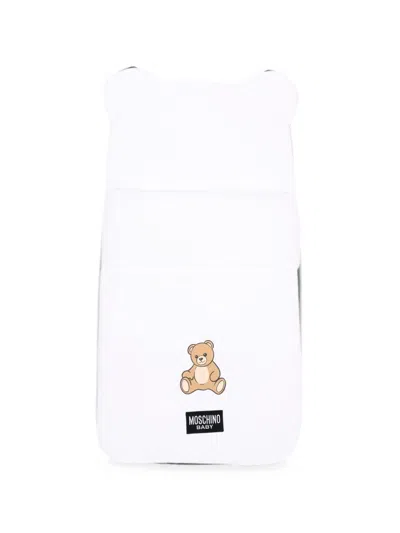 Moschino Sleeping Bag With Teddy Bear In White