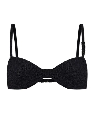 Moschino Sleeveless Bikini Top In Black