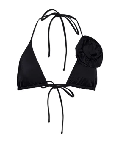 Moschino Sleeveless Bikini Top In Black