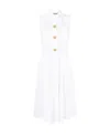Moschino Sleeveless Cotton Shirtdress In White