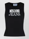 Moschino Slim-fit Sleeveless Top With Bold Logo